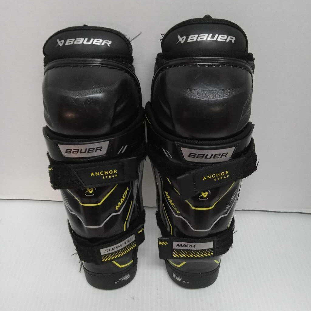Bauer Supreme Mach Hockey Shinguards Size Youth 9"