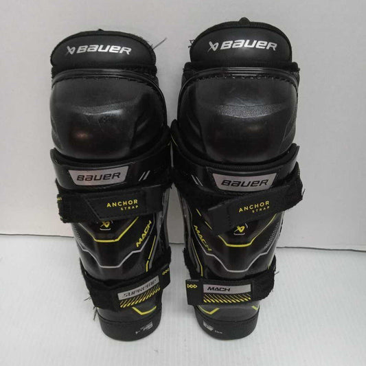 Bauer Supreme Mach Hockey Shinguards Size Youth 9"