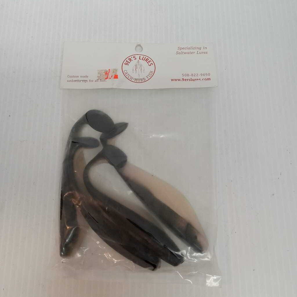 9ER'S 6" Umbrella Rig Shade White/Black 4 Pack