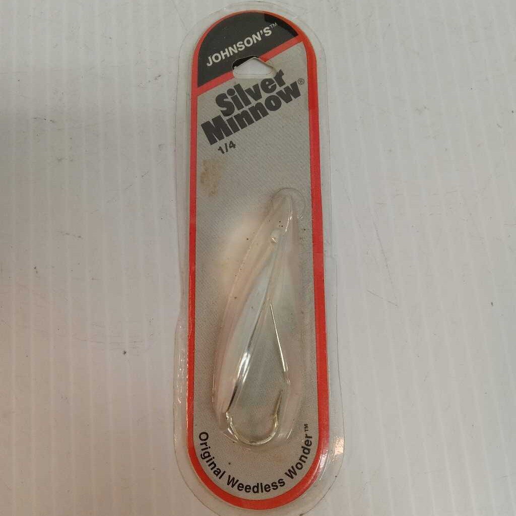 Johnson's Silver Minnow Weedless Jig Chrome Size 1/4 oz
