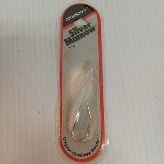 Johnson's Silver Minnow Weedless Jig Chrome Size 1/4 oz