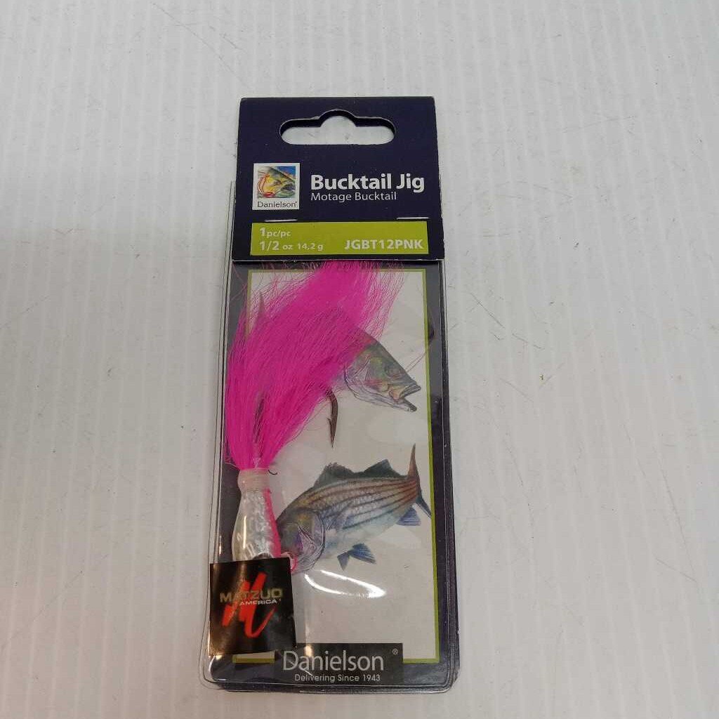 Danielson Motage Bucktail Jig Pink 1/2 oz