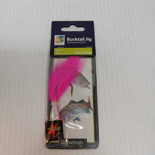 Danielson Motage Bucktail Jig Pink 1/2 oz