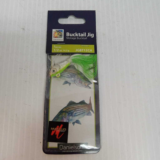 Danielson Motage Bucktail Jig Chartreuse Size 1/2 oz