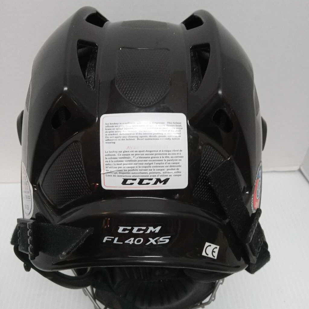CCM FL 40 Hockey Helmet Black Size XS (Expired)