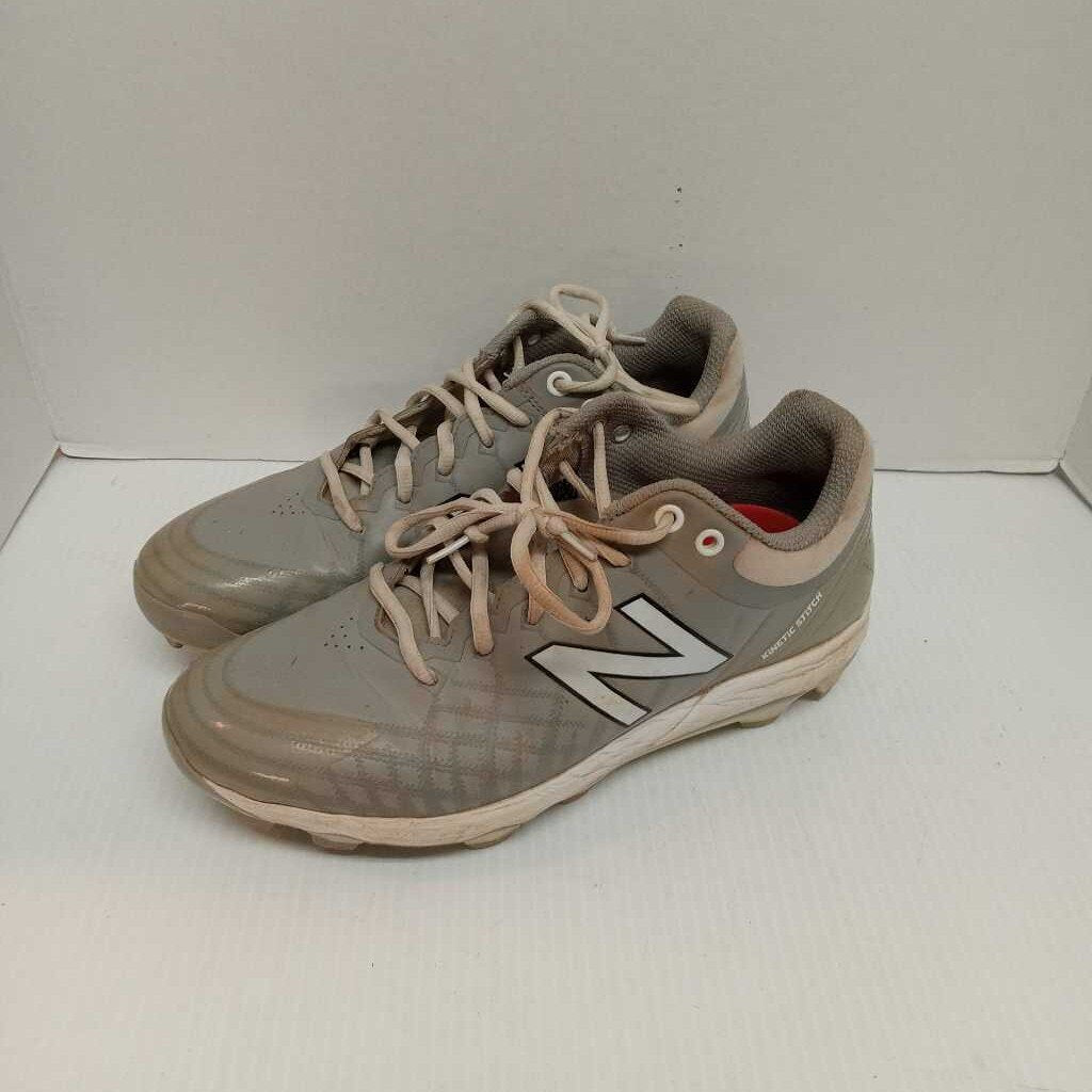 New Balance Rev Lite Baseball/Softball Cleats Grey/White Size 8