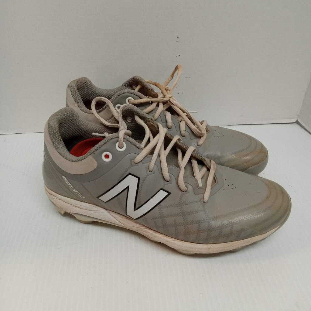 New Balance Rev Lite Baseball/Softball Cleats Grey/White Size 8