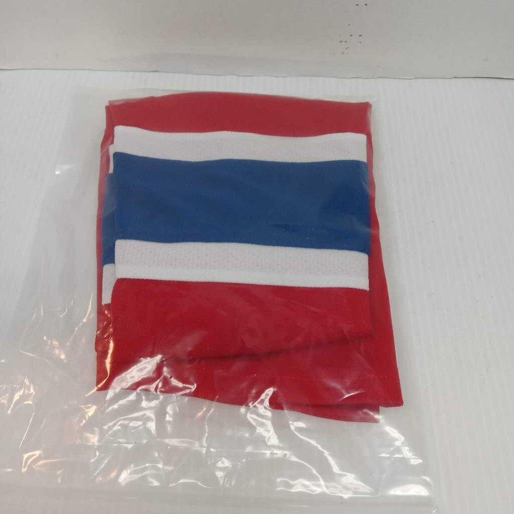 AK Knit Ployester Hockey Socks Red/White/Blue Size Youth 20"