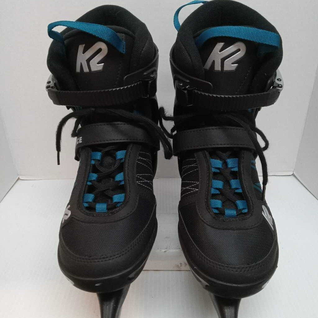 K2 F.I.T. Ice Recreational Skates Black/Blue Size 9