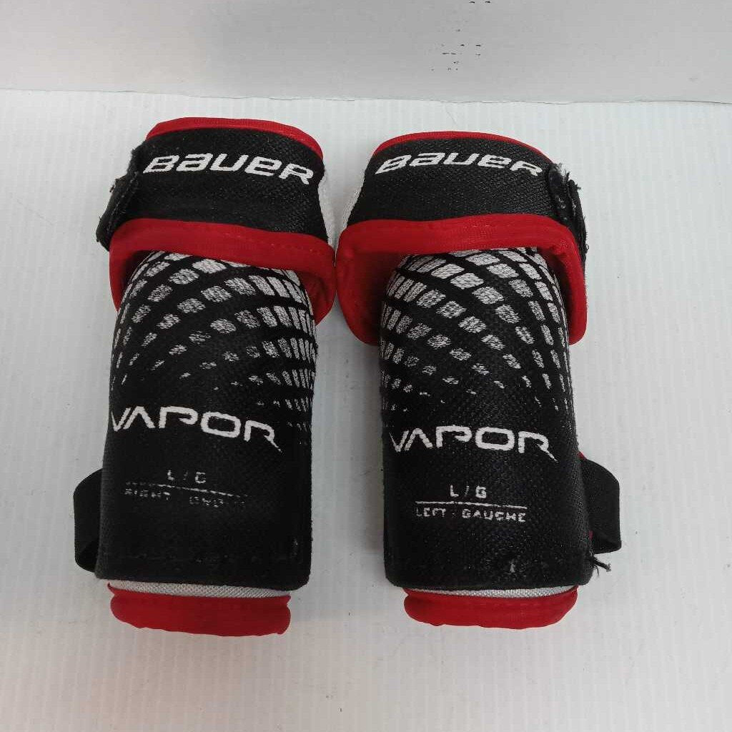 Bauer Vapor Hockey Elbow Pads Black/Red/White Size Youth Large
