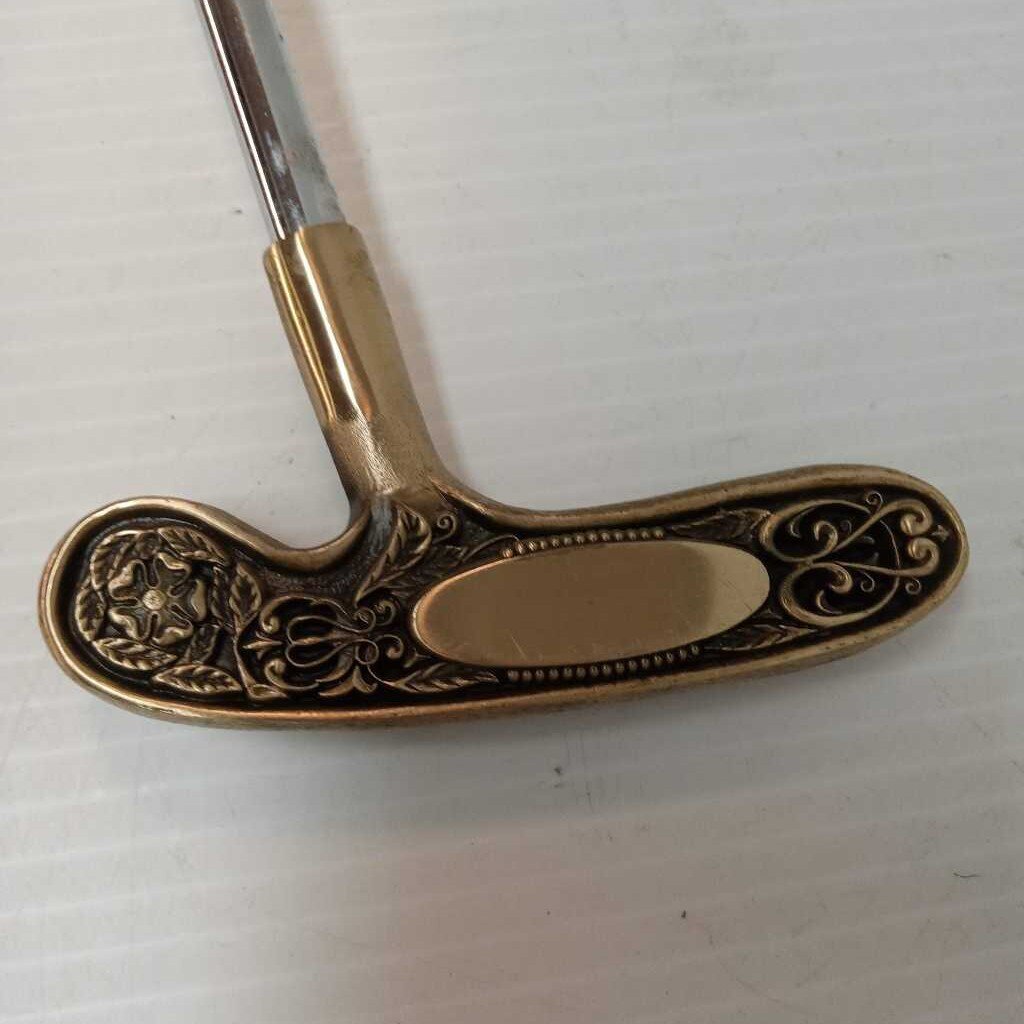 Austad's Custom Blade Putter Brass Size Mens Right Hand 35"