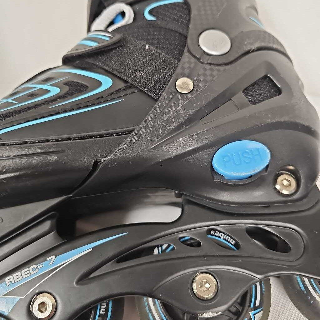 Kaqinu Light Up Adjustable Inline Skates - Sizes 1-4