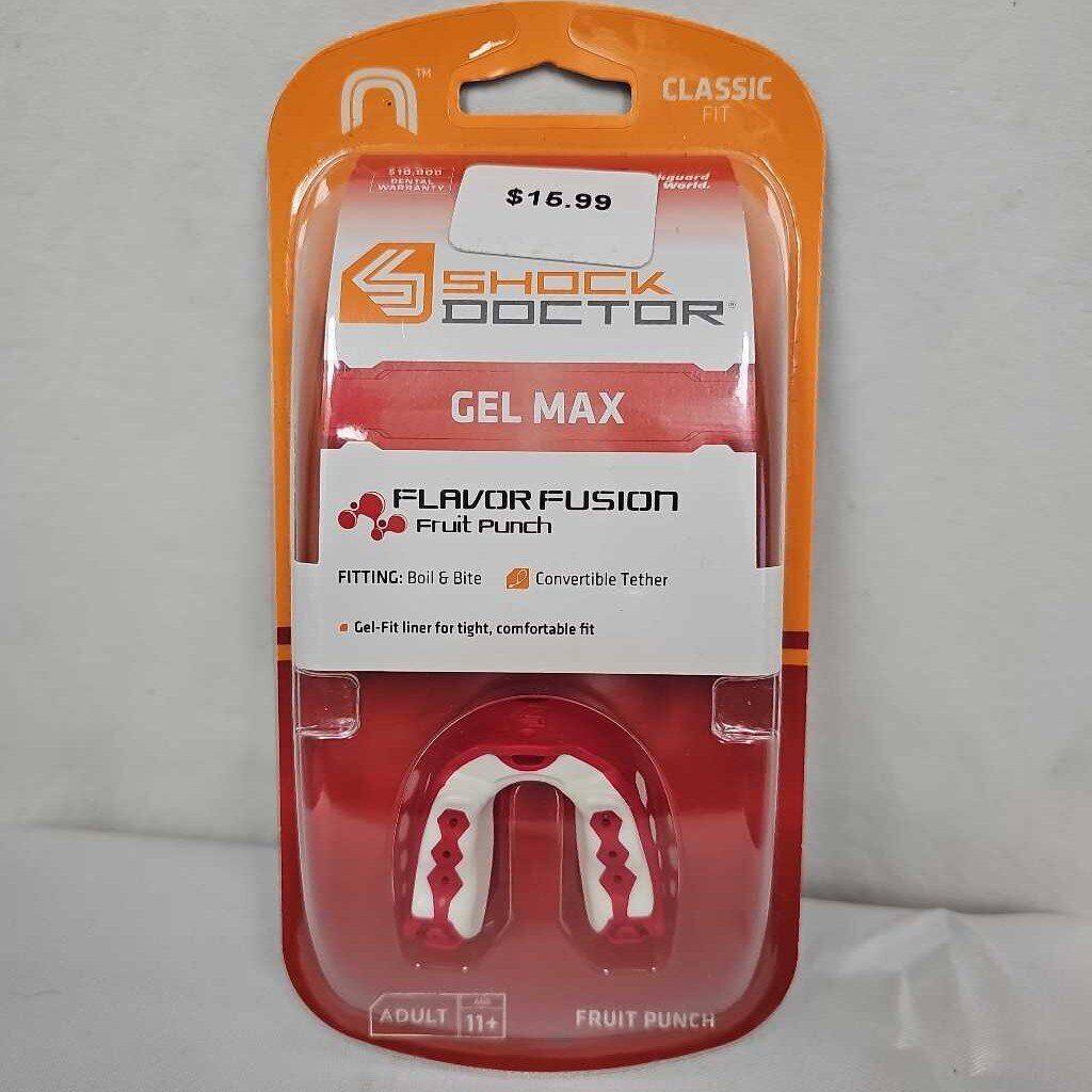 Shock Doctor Gel Max Flavor Fusion - Fruit Punch - Adult (11+)