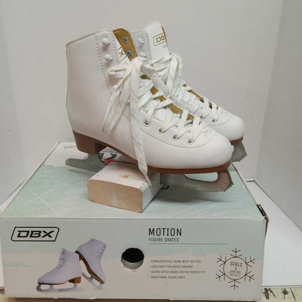 DBX Motion Figure Skates White Size 5