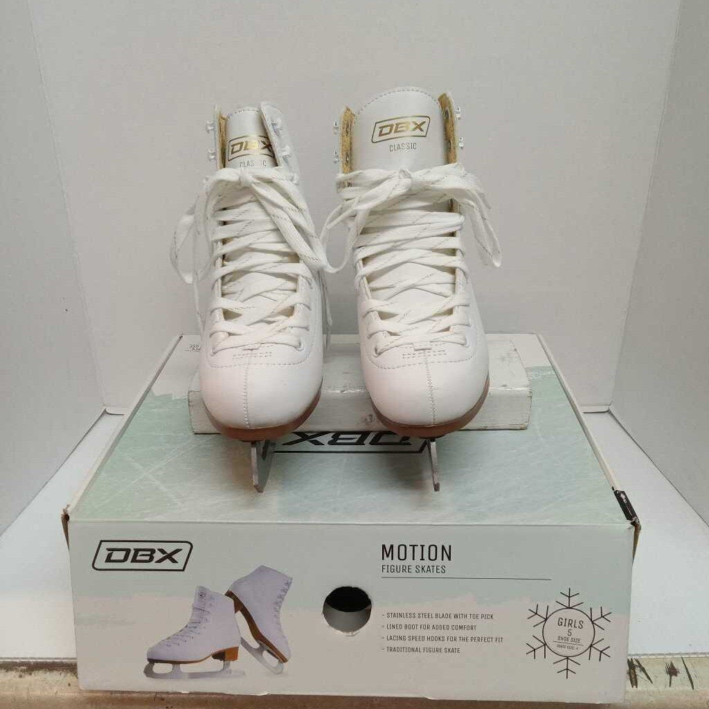DBX Motion Figure Skates White Size 5