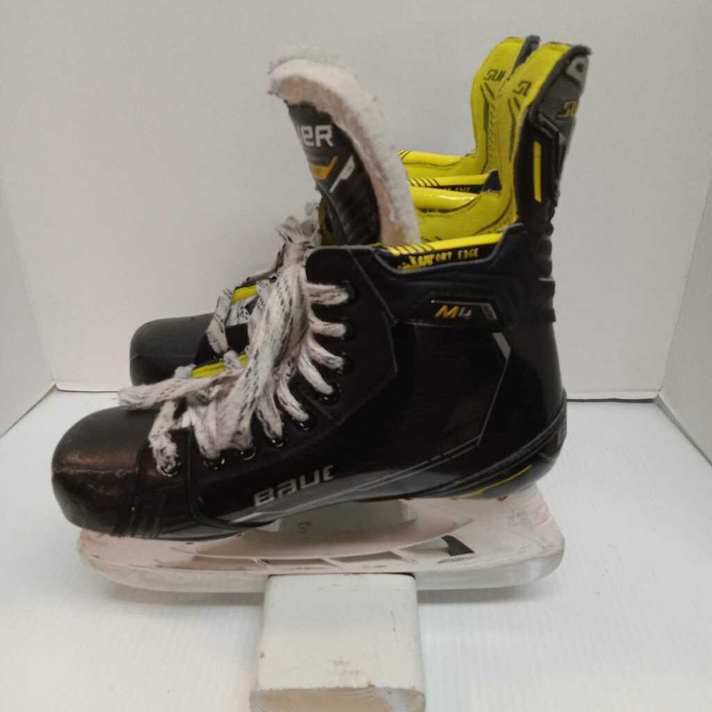 Bauer Supreme M4 Hockey Skates Black/Yellow Size 5 Fit 2