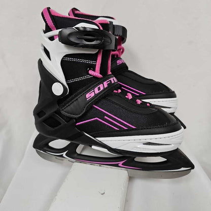 Used Jackson Ultima Youth Softec Adjustable Recreational Skates | Size: Y11 - 2 | Pink