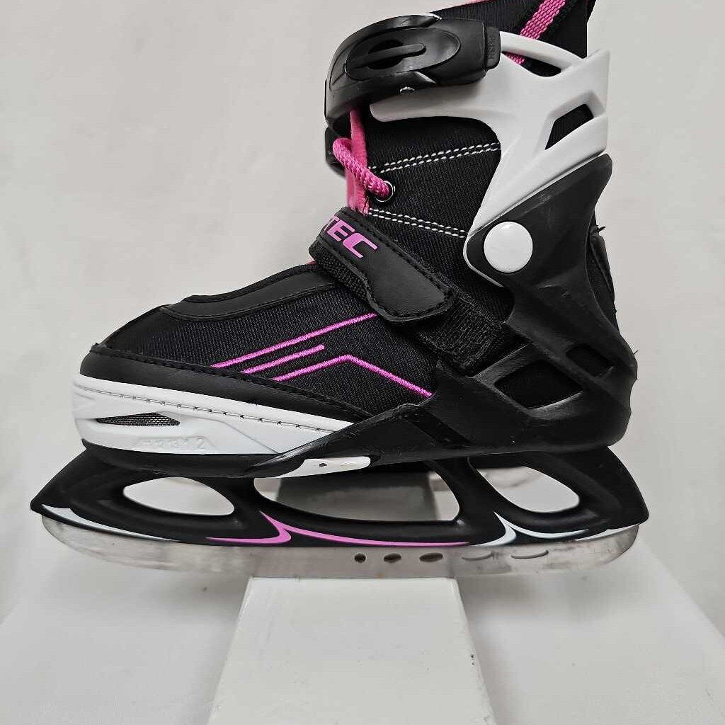Used Jackson Ultima Youth Softec Adjustable Recreational Skates | Size: Y11 - 2 | Pink