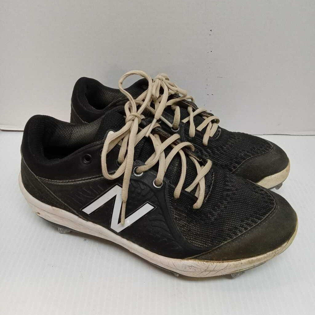 New Balance Baseball Cleats (Steel) Black/White Size 7.5