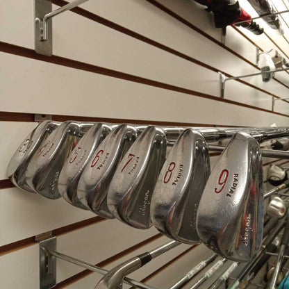 Ben Hogan Radial Iron Set 3 - 9i With Apex 1 Steel Regular Flex Shafts Mens Right Hand