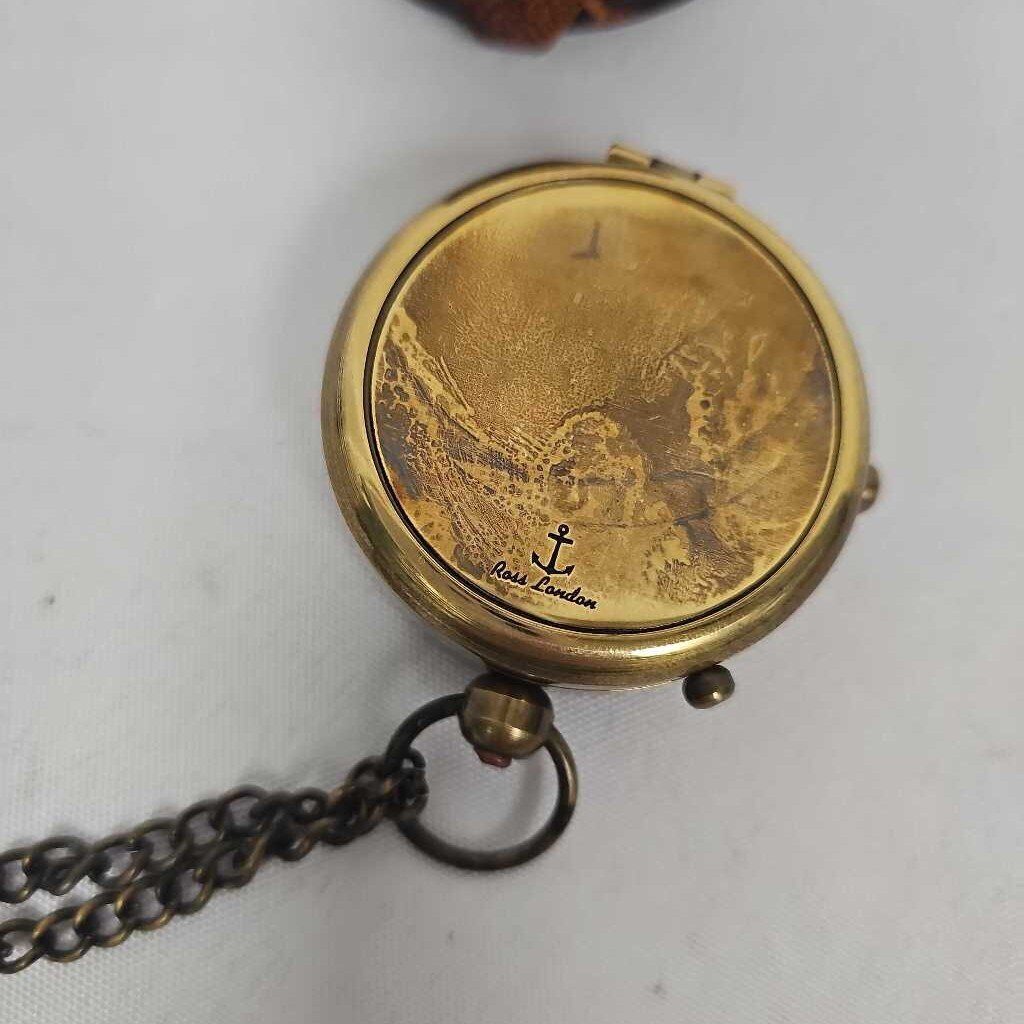 Faith Engraved Brass Compass
