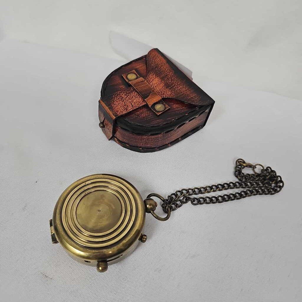 Faith Engraved Brass Compass