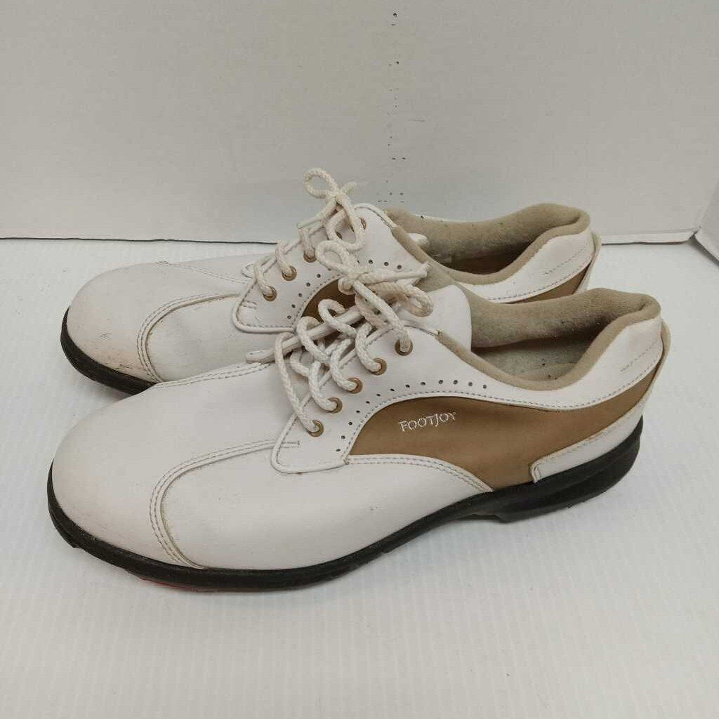 Footjoy Greenjoys Golf Shoes White/Biege Size 10