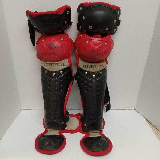 Louisville PG Series Catchers Shinguards Black/Red Size Youth