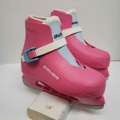 Bauer Lil Angels Recreational Ice Skate - Size Youth 12 / 13 Preowned