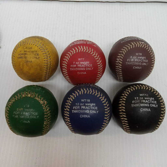 Baseball Express Weighted Training Baseballs - 6 Ball Set