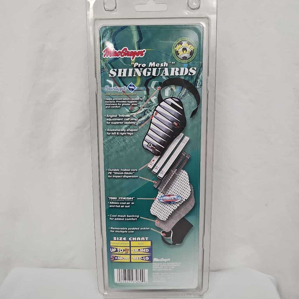 MacGregor Pro Mesh Soccer Shin Guards - Size Small-Med