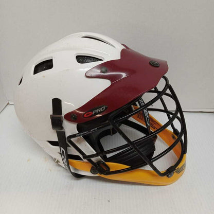 Cascade C Pro Lacrosse Helmet White/Red/Gold Size Senior M/L Preowned