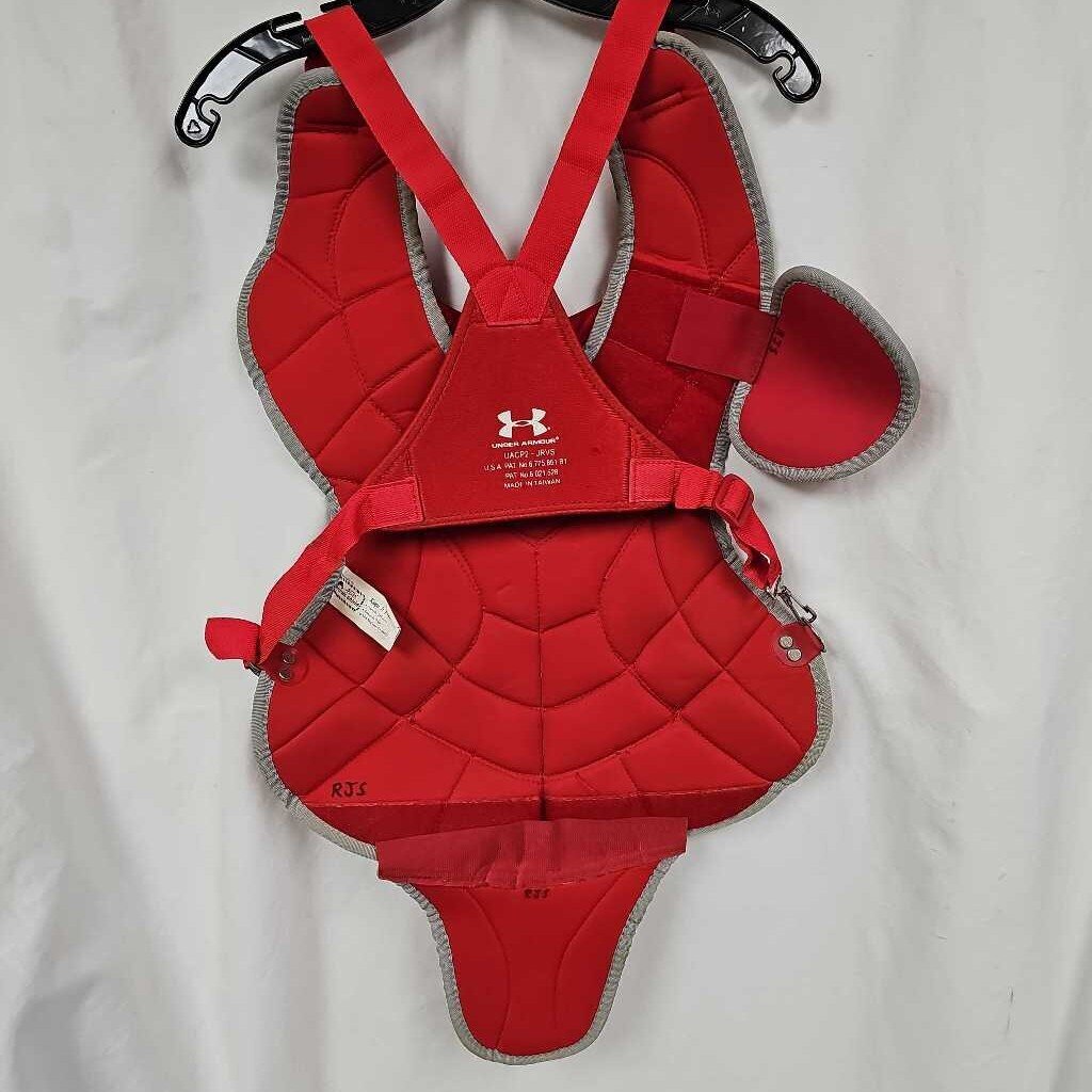Under Armour UACP2-JRVS Junior Victory Series Chest Protector | Size: 14.5" | Red | Age Range: 9-11yrs