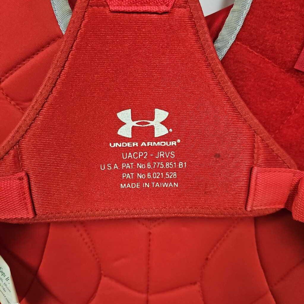 Under Armour UACP2-JRVS Junior Victory Series Chest Protector | Size: 14.5" | Red | Age Range: 9-11yrs