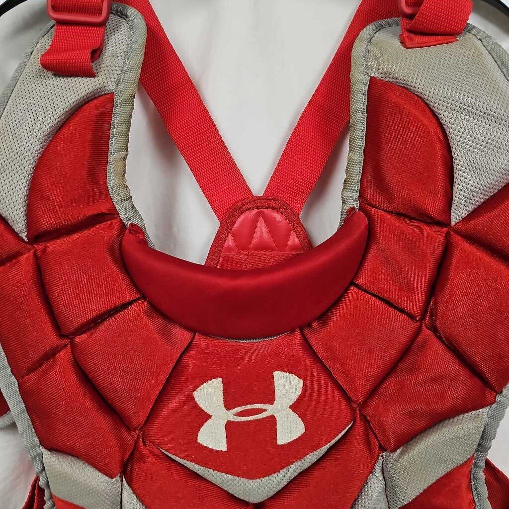 Under Armour UACP2-JRVS Junior Victory Series Chest Protector | Size: 14.5" | Red | Age Range: 9-11yrs