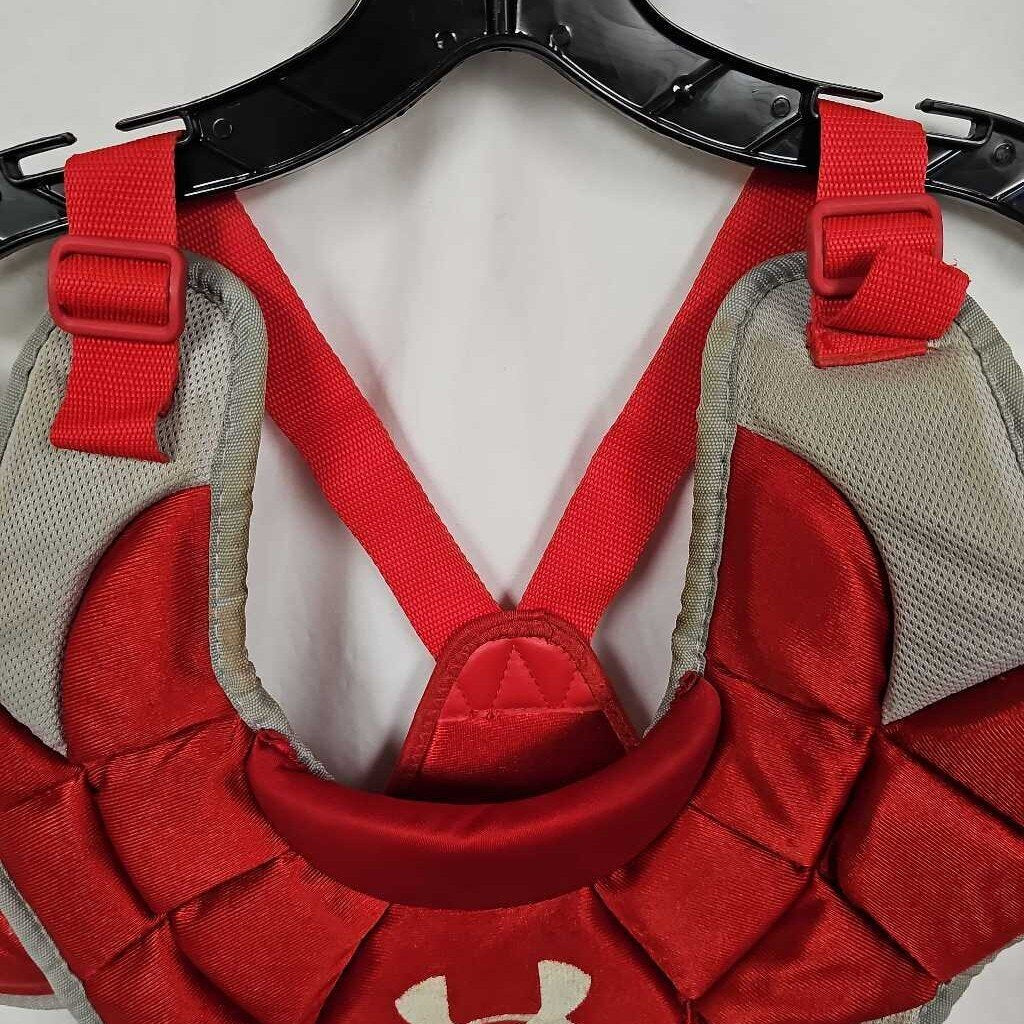 Under Armour UACP2-JRVS Junior Victory Series Chest Protector | Size: 14.5" | Red | Age Range: 9-11yrs