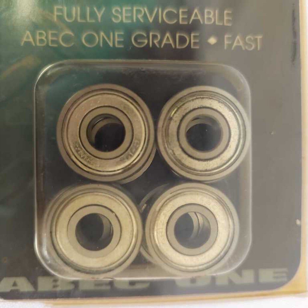 Grizzly Gear ABEC 1 Silver Bearings - 8 Pack
