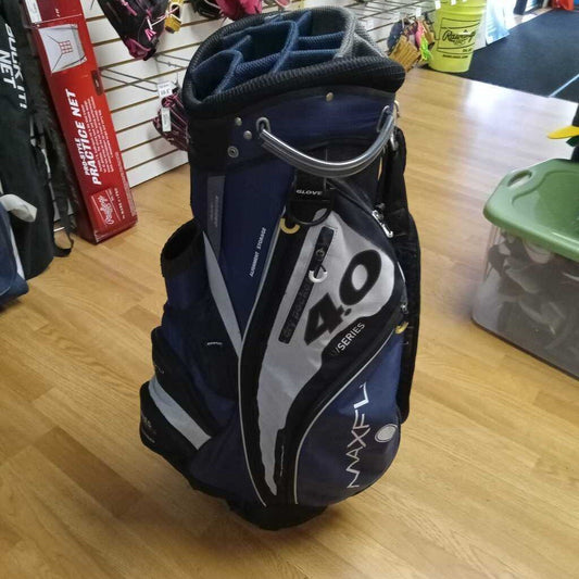 Maxfli 4.0 U/Series 14 Way Golf Cart Bag Navy Blue/Grey Size Senior Preowned