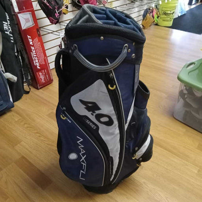 Maxfli 4.0 U/Series 14 Way Golf Cart Bag Navy Blue/Grey Size Senior Preowned