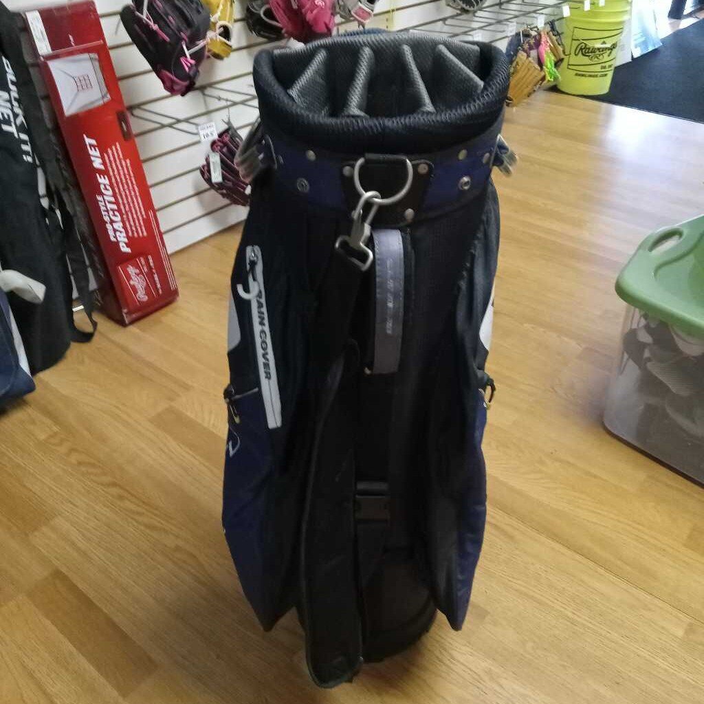 Maxfli 4.0 U/Series 14 Way Golf Cart Bag Navy Blue/Grey Size Senior Preowned