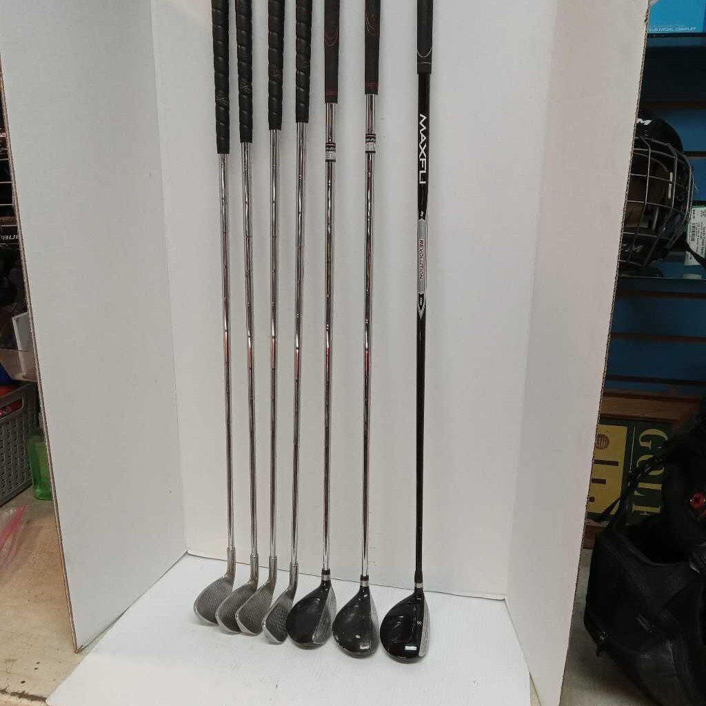 Tommy Armour 845s Silverscot Iron Starter Set 6 - 9i, Maxfli 3 Hybrid & Top Flite 4&5 Hybrid