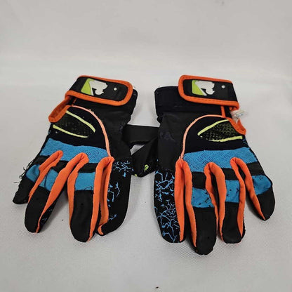Franklin Major League Baseball Youth Batting Gloves - Pair | Youth X-Small | Black/Multi Color | Used