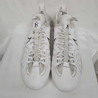Nike Huarache 9 Varsity LAX Lacrosse Cleats | Men's 12 | White/Black | Used