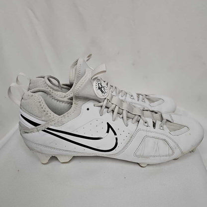 Nike Huarache 9 Varsity LAX Lacrosse Cleats | Men's 12 | White/Black | Used