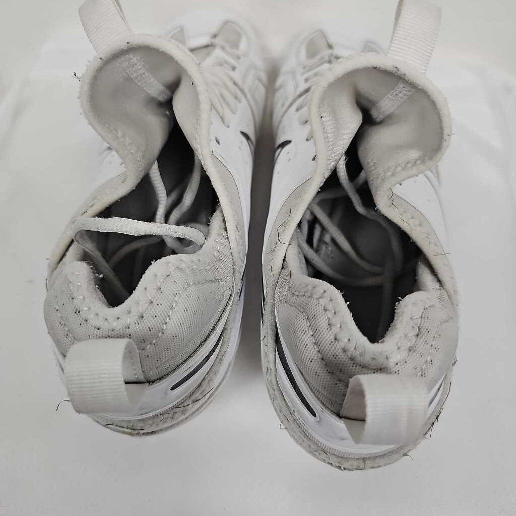 Nike Huarache 9 Varsity LAX Lacrosse Cleats | Men's 12 | White/Black | Used
