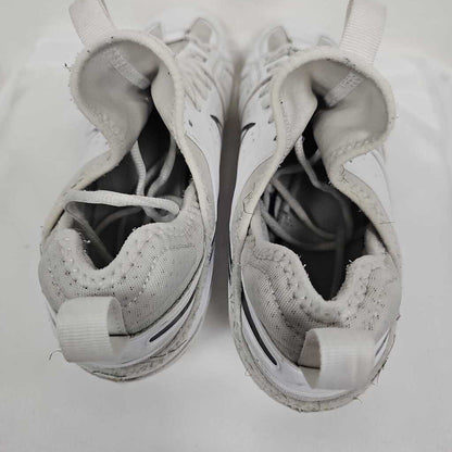 Nike Huarache 9 Varsity LAX Lacrosse Cleats | Men's 12 | White/Black | Used