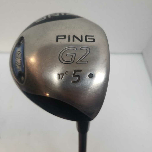 Ping G2 17* 5 Wood Mens Right Hand with Reg Flex Graph Shaft Headcover Included Preowned