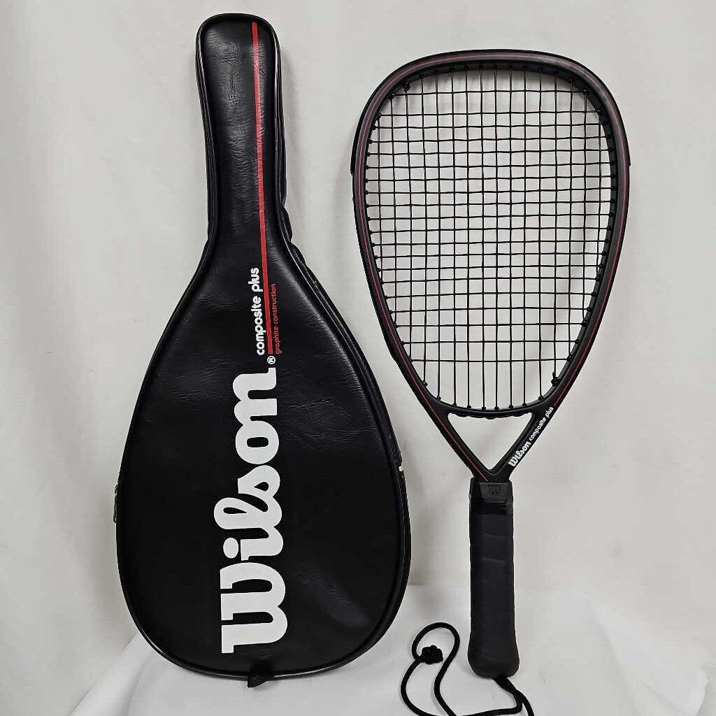 Wilson Composite Plus 3-7/8 XS Racquetball Racquet w/ Carry Case | Size: XS (3-7/8) | Used