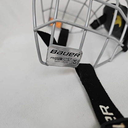 Bauer FM ReAkt Youth Hockey Cage | Silver | Used