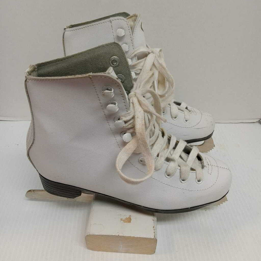 DBX Figure Skates White Size 4 Preowned